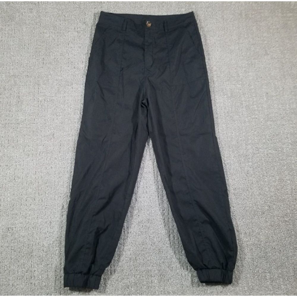 SHEIN Hight Rise Jogger Pants Women's Large Black Pockets Casual Trendy